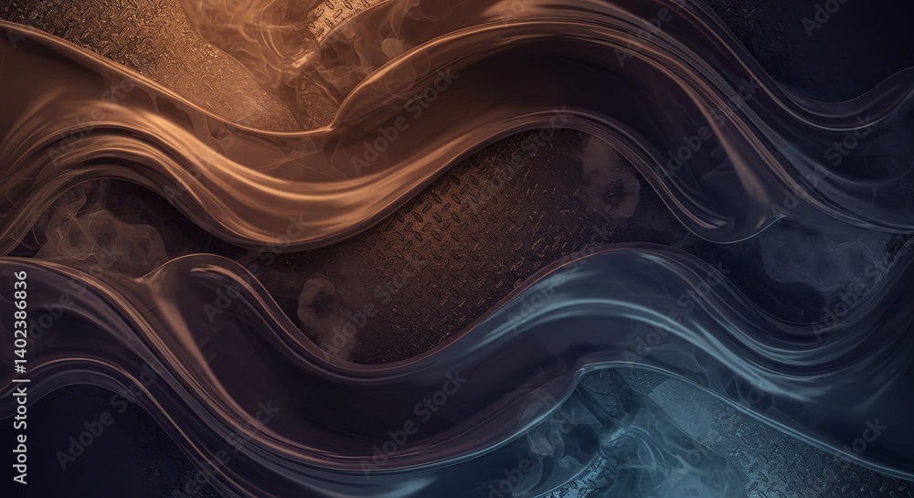 Leinwandbilder the image is a colorful abstract design with a wave pattern