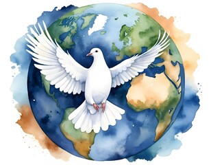 Dove of Peace on Earth