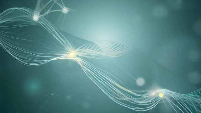The camera remains mostly static while subtly panning to capture fine bioactive molecules and enzymes travelling through a sinusoid