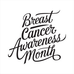 Breast Cancer Awareness Month Vector Design,Pink Ribbon Breast Cancer Symbol,Breast Cancer Awareness Typography Art,Breast Cancer Support Campaign Logo,Elegant Breast Cancer Ribbon Illustration