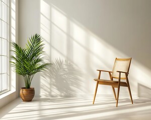 Sunny Room with Chair & Plant
