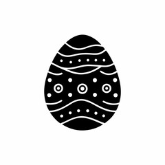 creative details Easter Egg Icon Vector Illustration