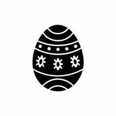 creative details Easter Egg Icon Vector Illustration