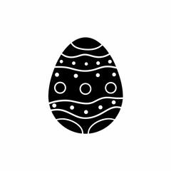 creative details Easter Egg Icon Vector Illustration