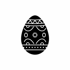 creative details Easter Egg Icon Vector Illustration