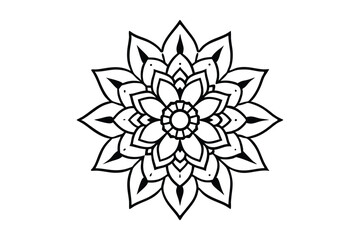 a mandala with symmetrical patterns          