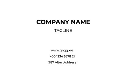 Obraz premium MINIMAL BUSINESS CARD TEMPLATE FULLY EDITABLE 