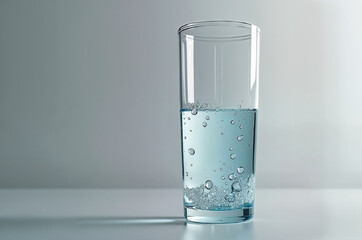Half full and half empty glass of water symbolizes optimism and pessimism in psychology