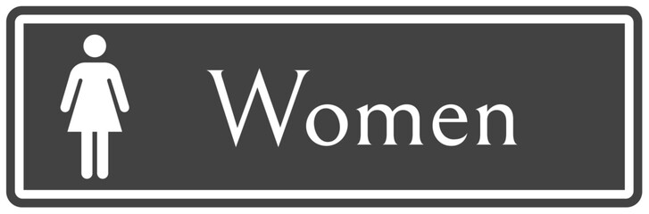 Restroom sign women