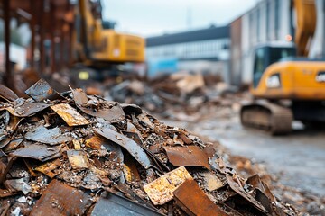 Demolition Site Scrap Metal
