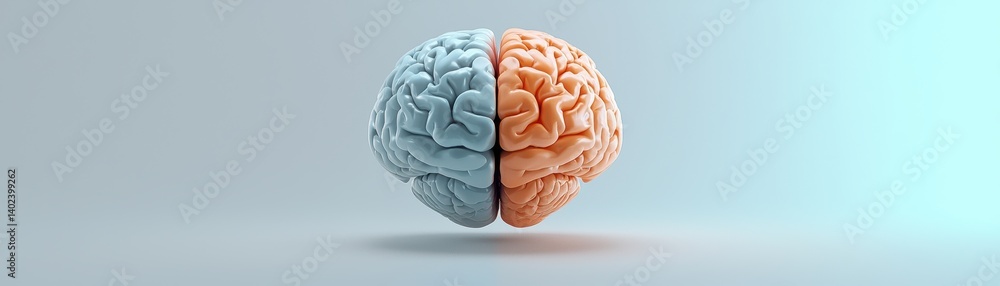 Poster exploring splitbrain representation brain infographic scientific environment cognitive concept,a dig