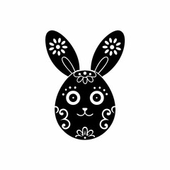 creative details Easter Bunny Icon Vector Illustration
