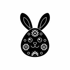 creative details Easter Bunny Icon Vector Illustration