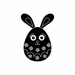 creative details Easter Bunny Icon Vector Illustration