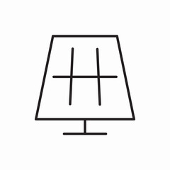 Solar panel energy icon vector sign
