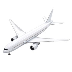 Obraz premium Airplane commercial jet on white background