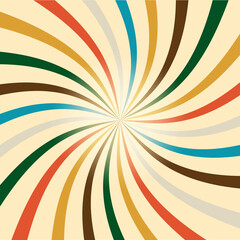 Happy Retro Color sunbrust