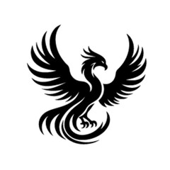 Fototapeta premium Phoenix silhouette , Phoenix vector