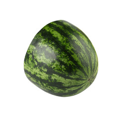 Watermelon slice, cutout, full depth of field.