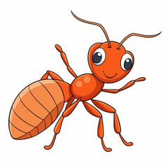vector illustration of cartoon bug