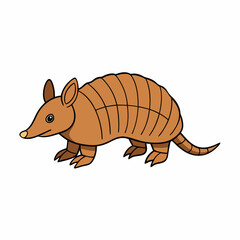 vector illustration of cartoon squirrel