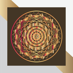 beautiful floral mandala art traditional islam