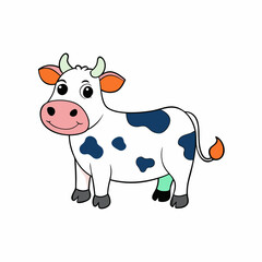 funny cow cartoon