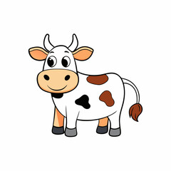 funny cow cartoon