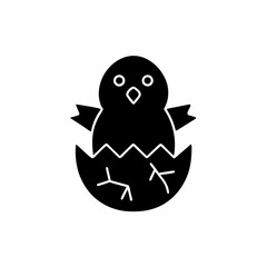 creative details Chick Hatching Icon Vector Illustration