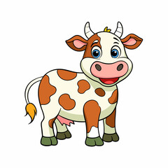 funny cow cartoon