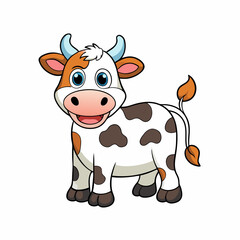 funny cow cartoon