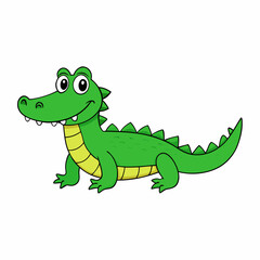 cartoon, animal, dinosaur, crocodile, vector, reptile, illustration, lizard, dragon, green, fun, alligator, art, cute, wildlife, character, frog, dino, nature, smile, funny, drawing, happy, gecko, bab