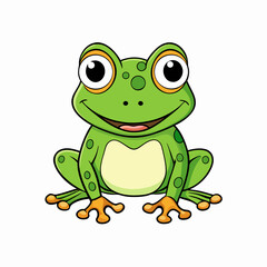 green frog cartoon