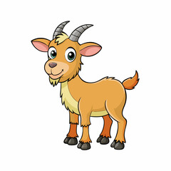 vector illustration of a goat