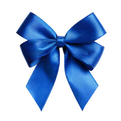  blue bow transparent png, blue gift bow, blue bow ribbon, blue bow present, Realistic holiday decoration , illustration