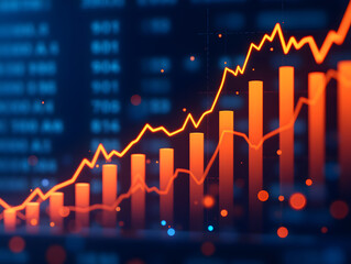 Obraz premium Stock market Trend Financial economy Financial investment background