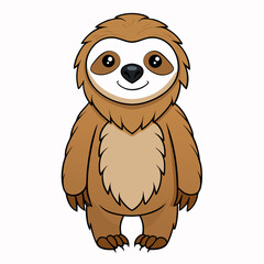 Fototapeta premium cartoon, animal, vector, illustration, character, monster, owl, cute, art, dog, bird, funny, comic, drawing, mascot, isolated, toy, alien, furry, brown, mammal, 3d, wild, baby, fun