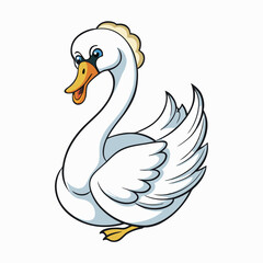 vector illustration of a goose