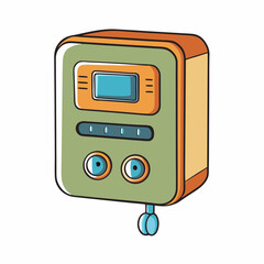 retro radio vector illustration