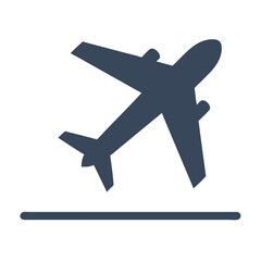 Airplane Taking Off Representing Departure and Beginning of Air Travel