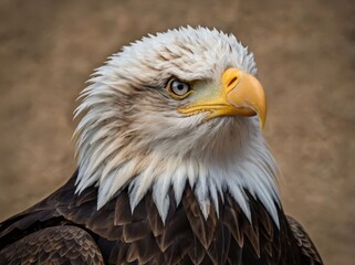 Fototapeta premium Bald Eagle (Haliaeetus leucocephalus) – The national bird of the United States, known for its powerful build, white head, and impressive wingspan. It symbolizes freedom and strength.
