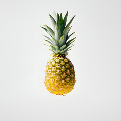 pineapple on a white