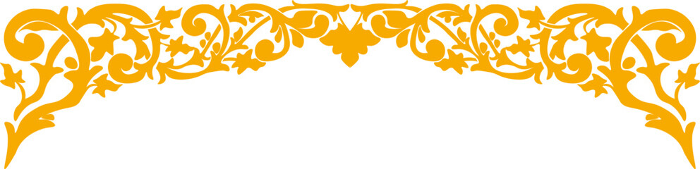 traditional pattern of sumatera. floral pattern. golden floral pattern