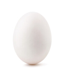 White egg isolated on white, Clipping path.