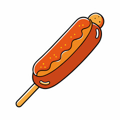 hot dog vector illustration
