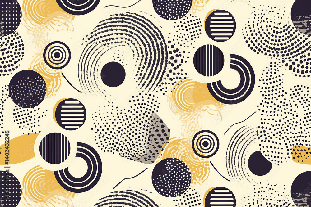 Poster vibrant generative ai retro artwork with colorful wavy patterns for creative and ornamental design