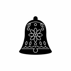creative details Easter Bell Icon Vector Illustration