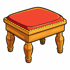 round table isolated on white