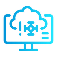 icon virus with style gradient