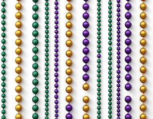 Mardi Gras Beads Background